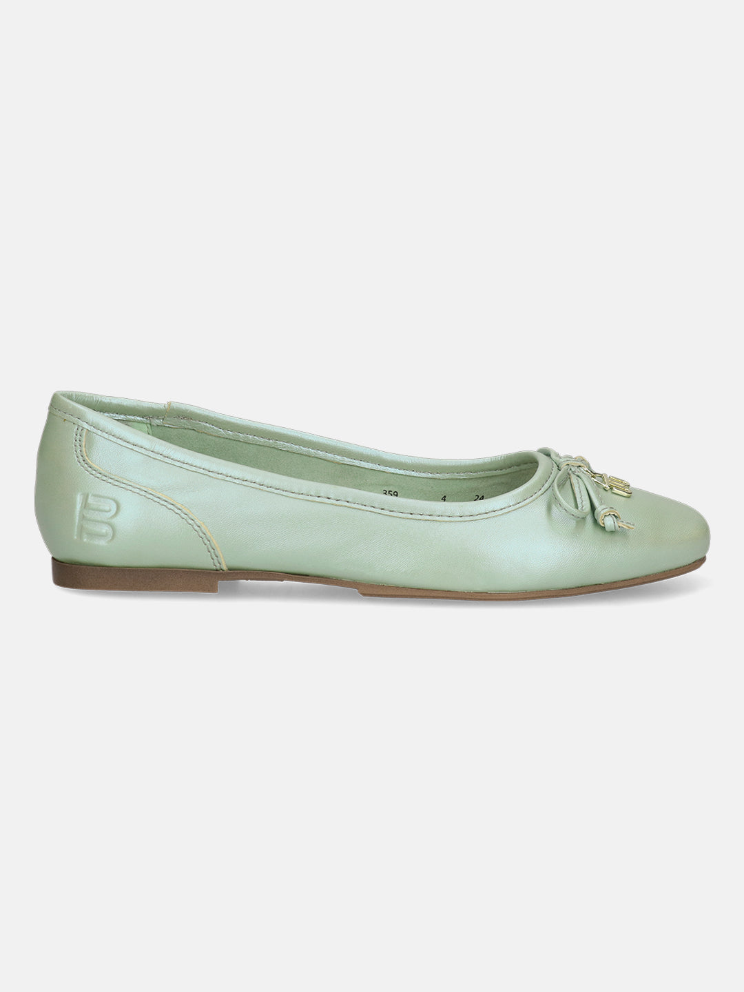 BAGATT Amalia Light Green Premium Leather Slip-Ons