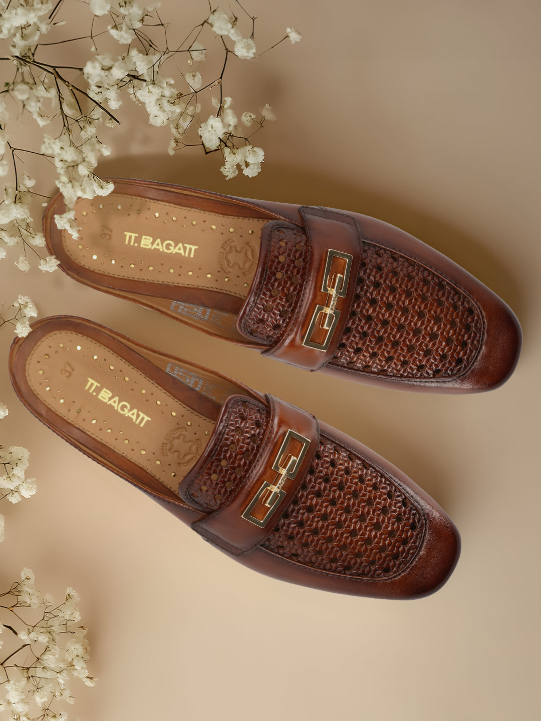TT.BAGATT Amalia Cognac Premium Leather Slip-ons