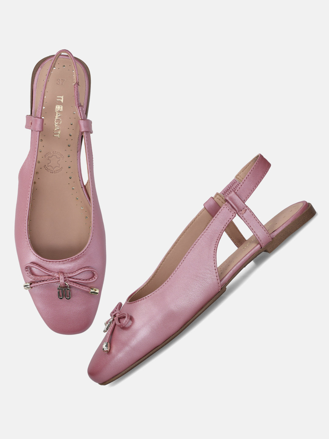 TT.BAGATT Amalia Rose Premium Leather Slingback Slip-Ons