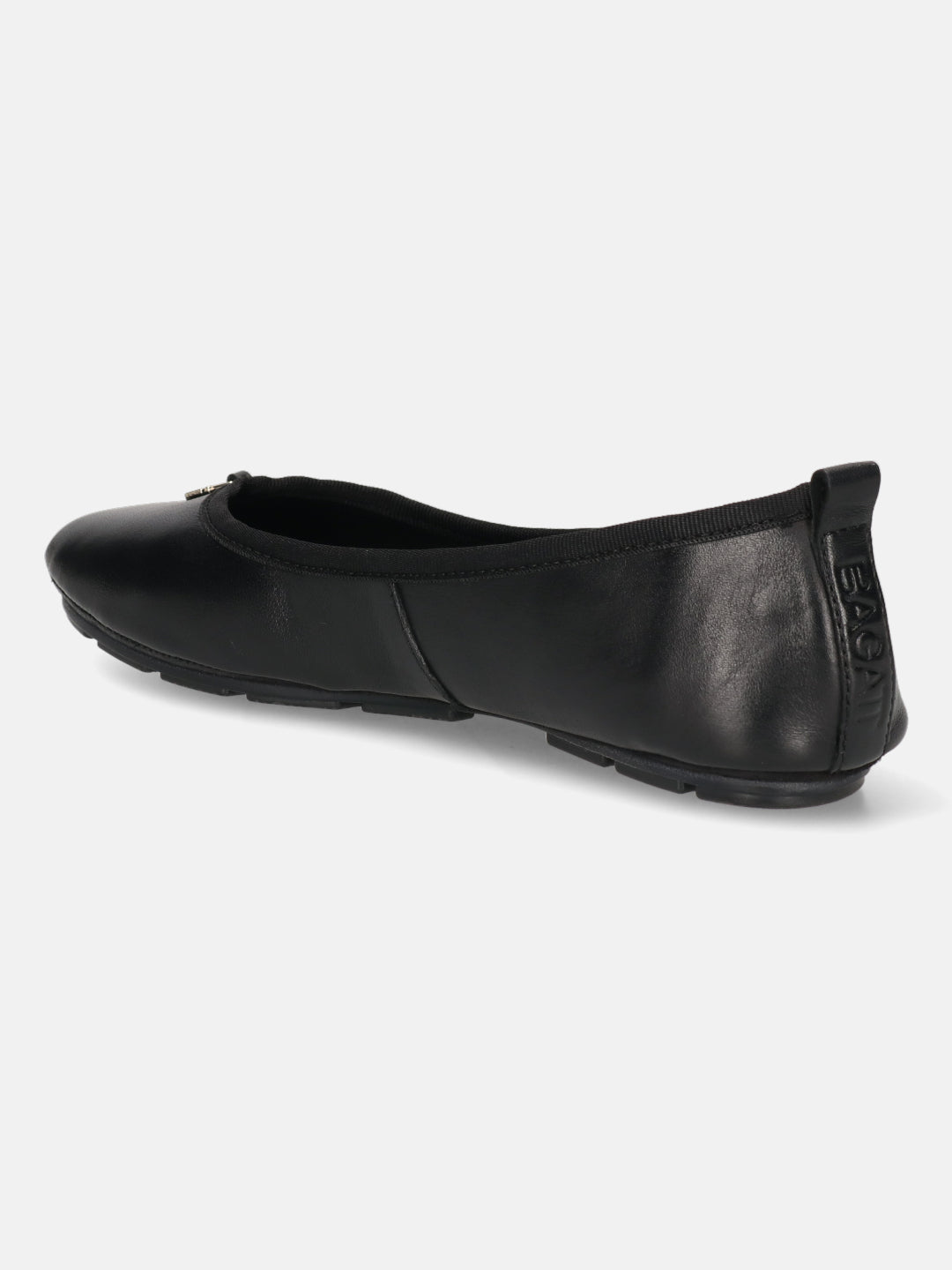 BAGATT Mea Black Premium Leather Slip-Ons