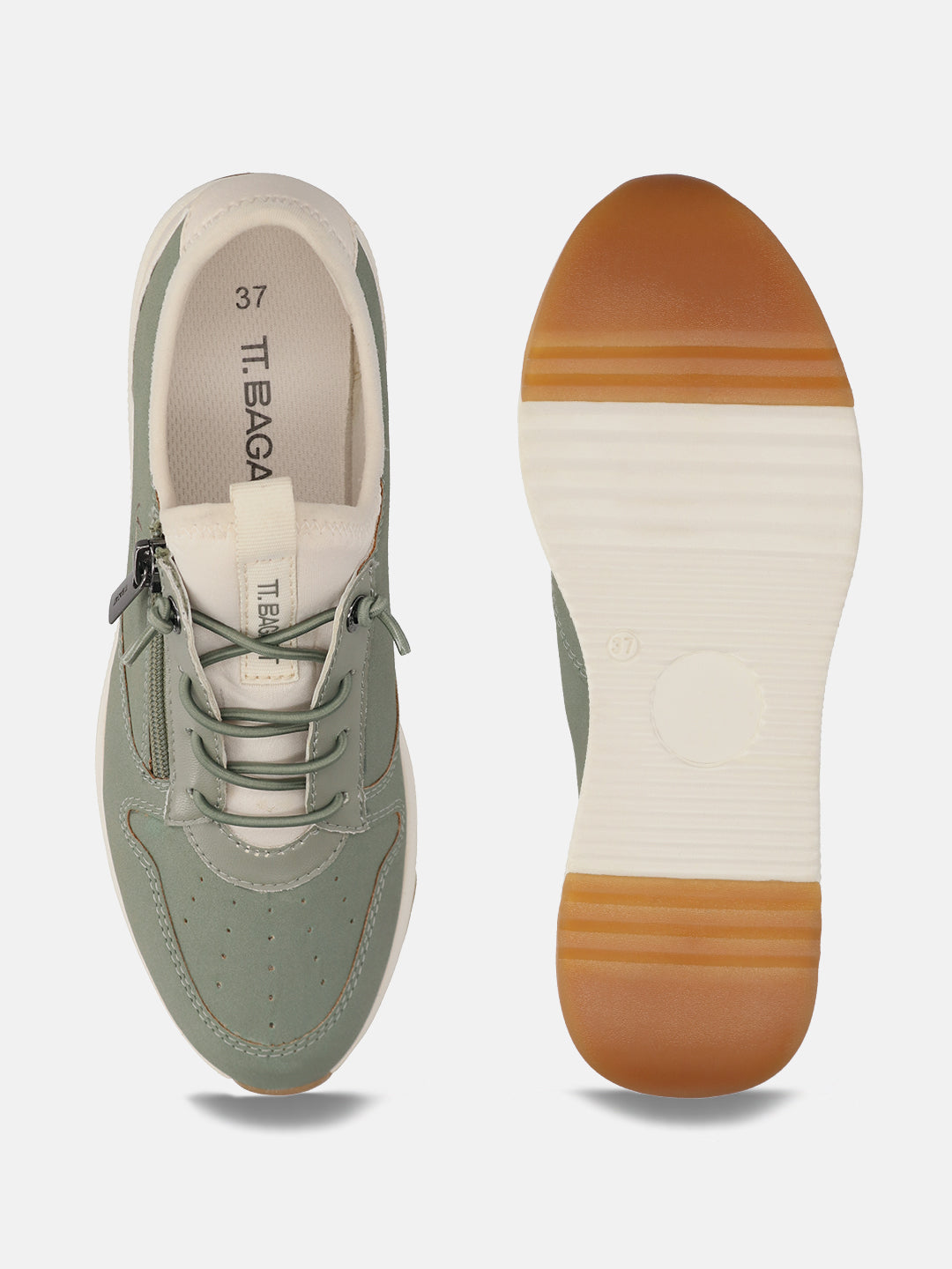 TT.BAGATT Rose Light Green Sneakers