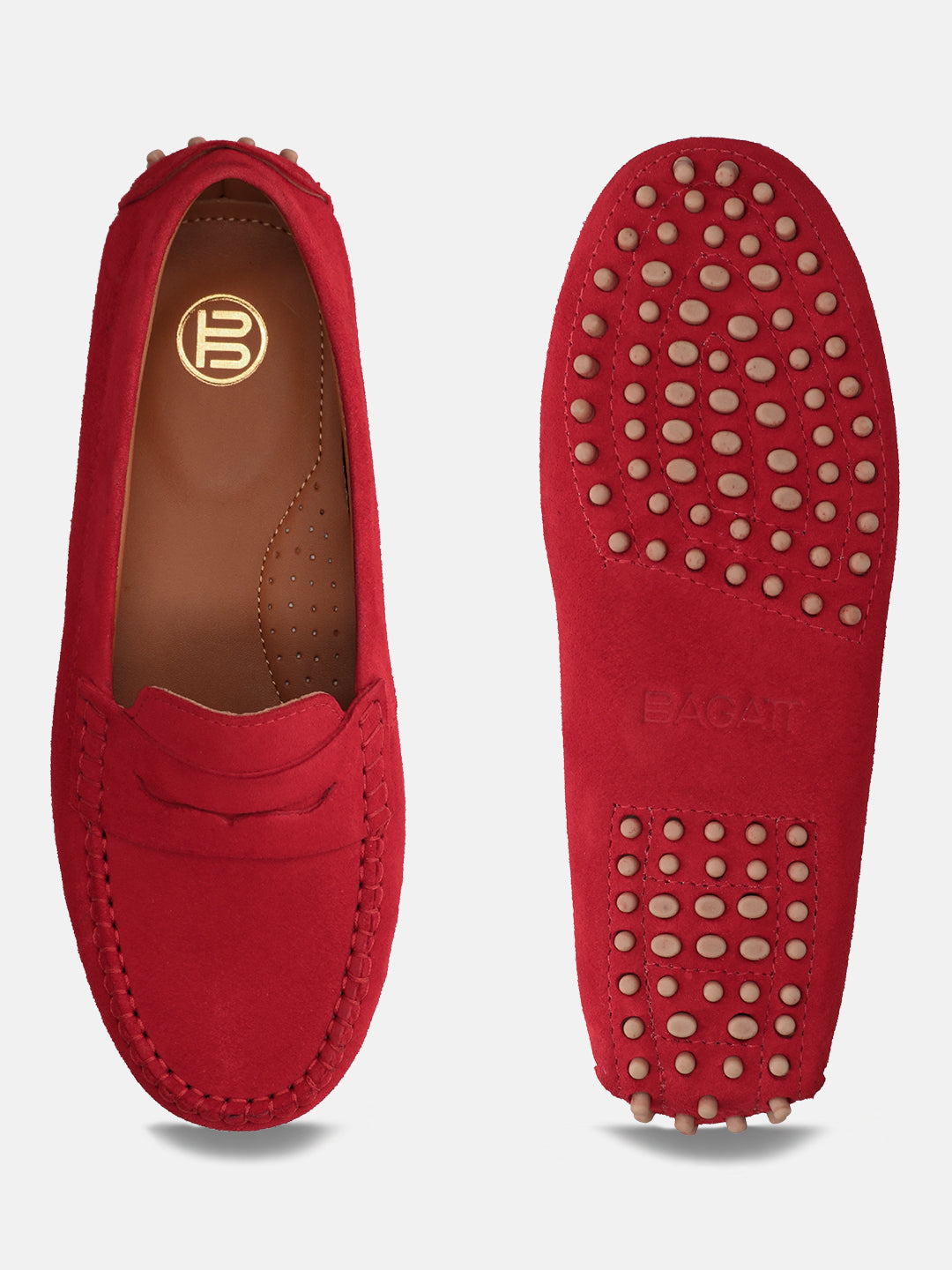 BAGATT Lilly Red Slip-Ons