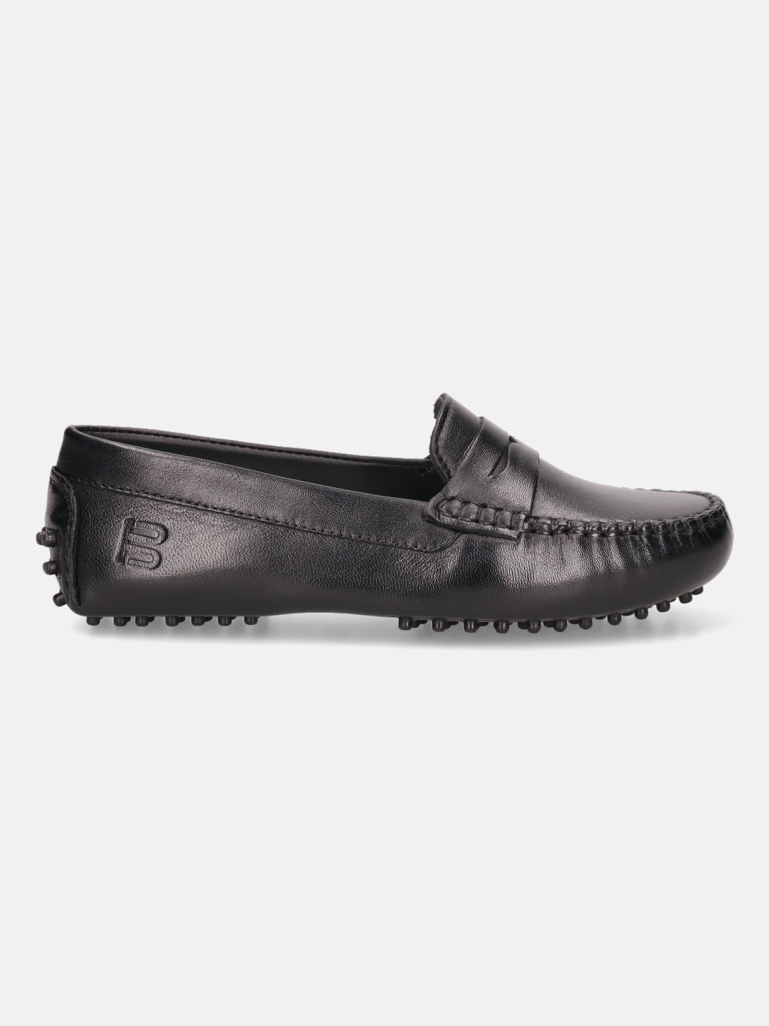 BAGATT Lilly Black Premium Leather Slip-Ons