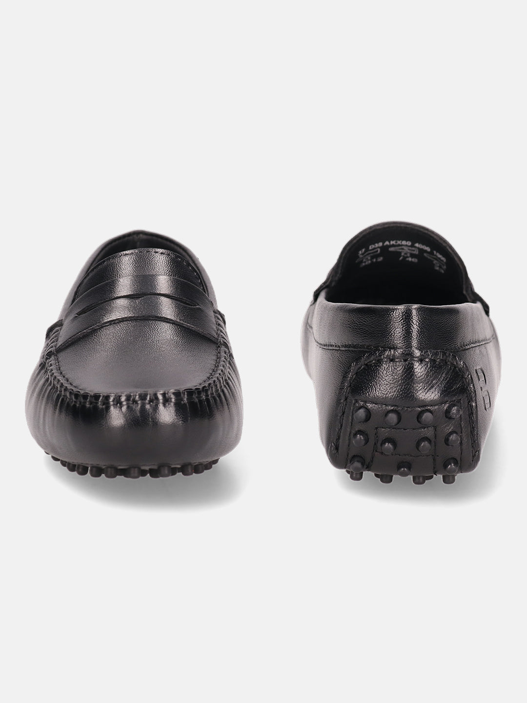 BAGATT Lilly Black Premium Leather Slip-Ons