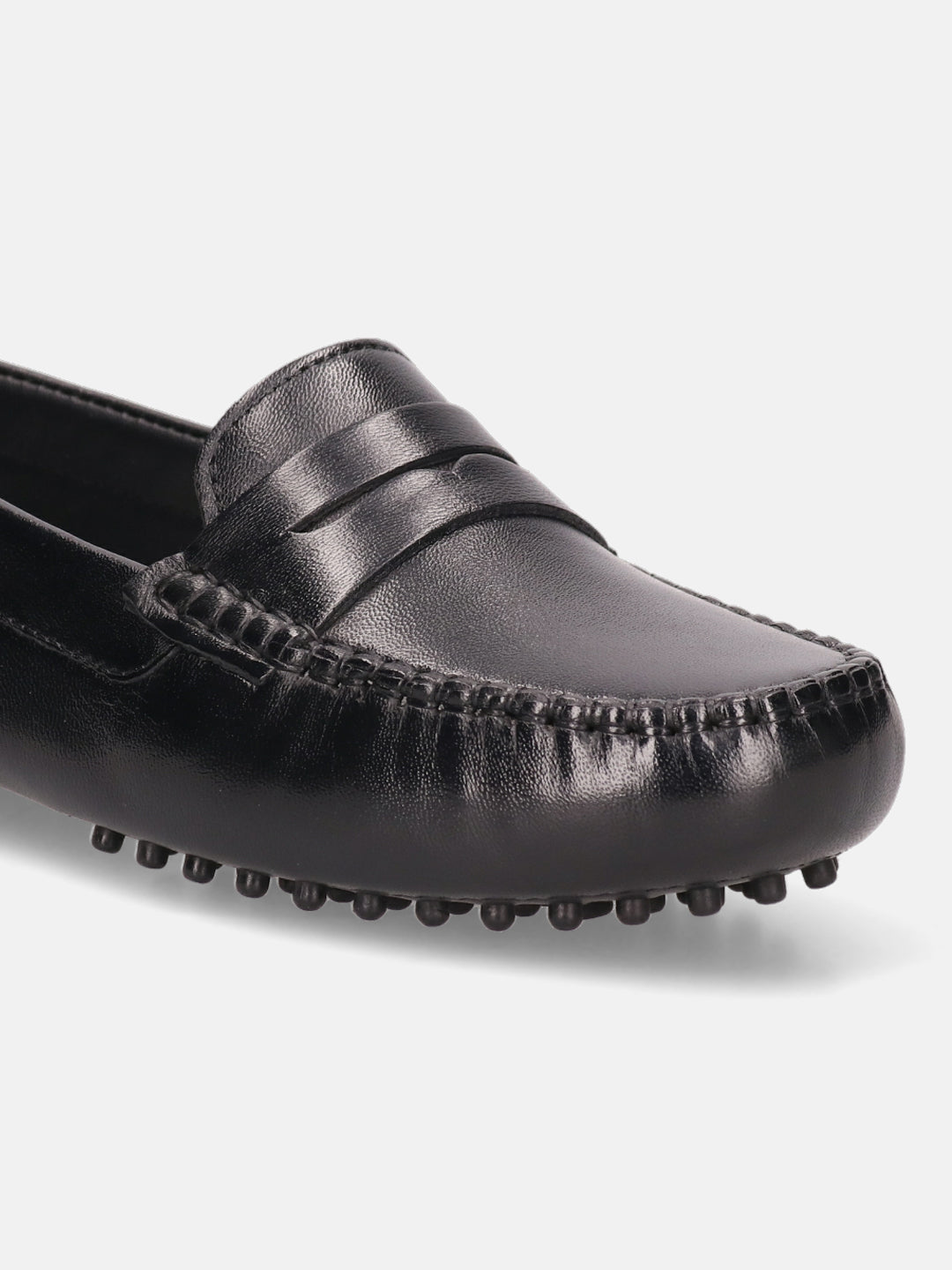 BAGATT Lilly Black Premium Leather Slip-Ons