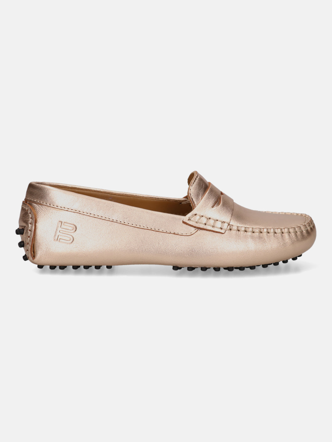 BAGATT Lilly Gold Premium Leather Slip-Ons