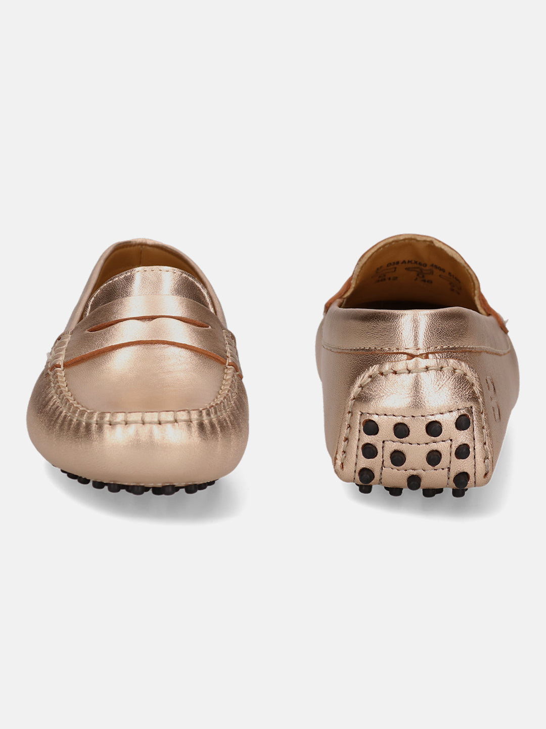 BAGATT Lilly Gold Premium Leather Slip-Ons
