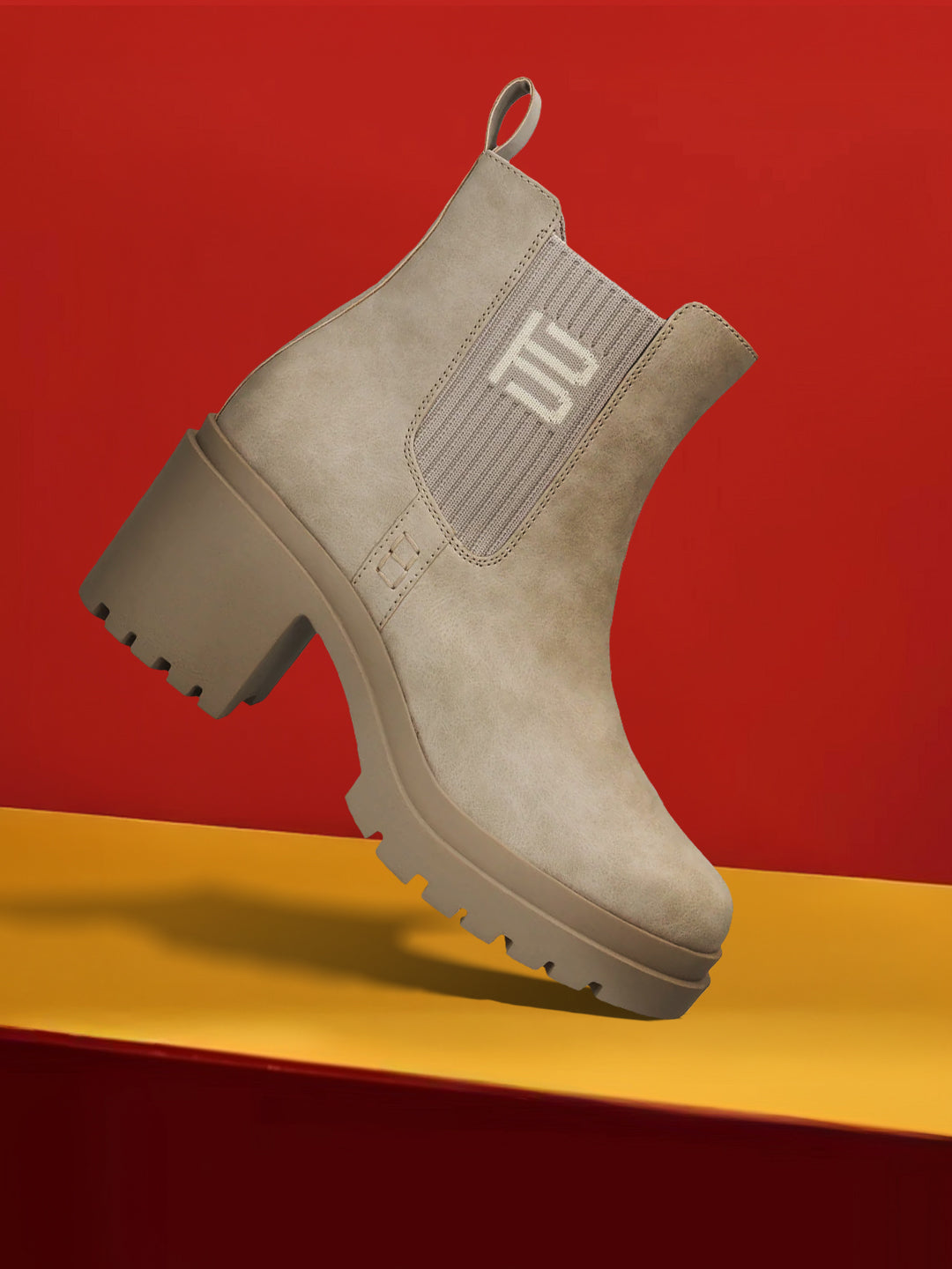 Jessie Beige Chelsea Boots