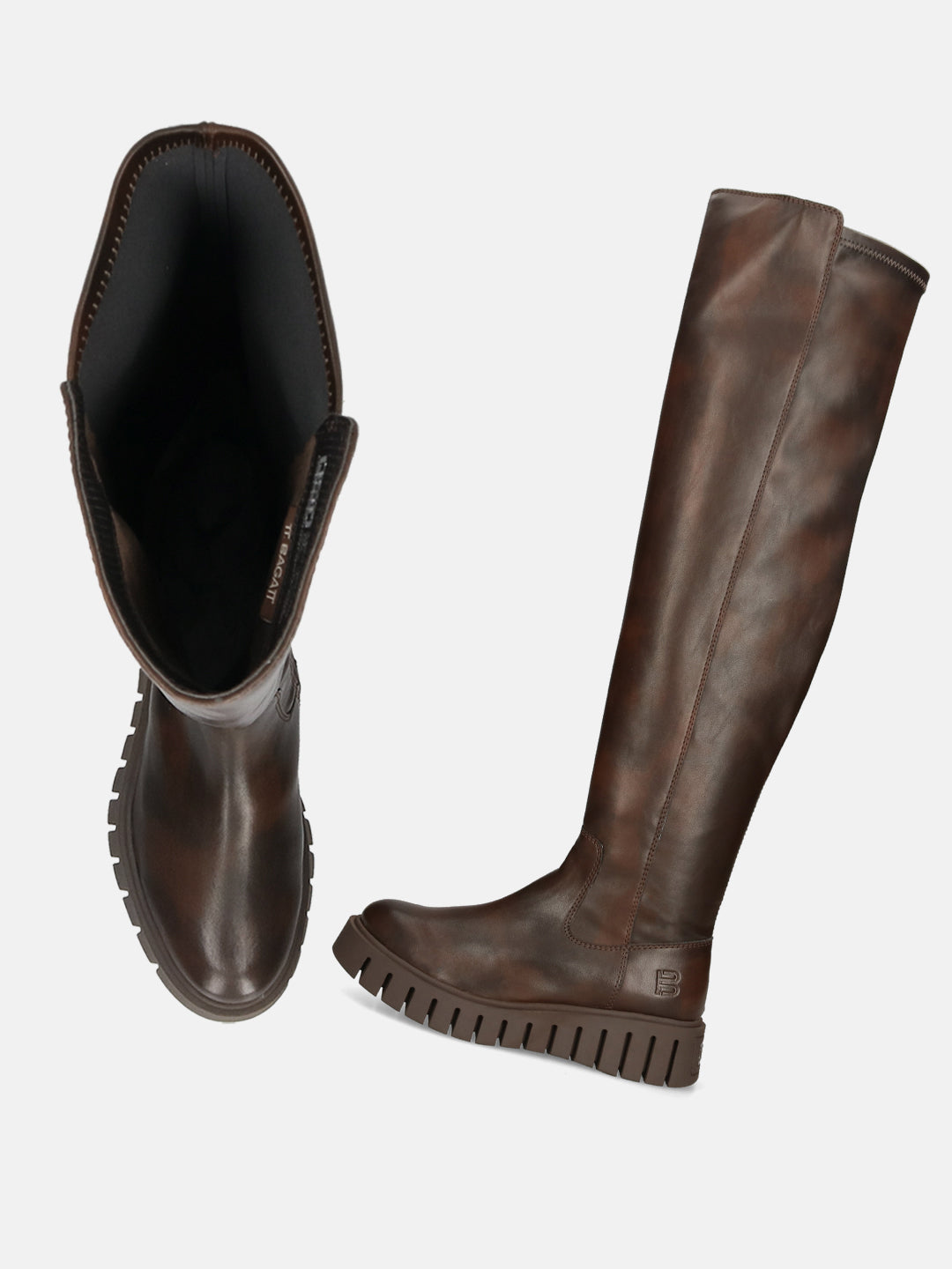 TT.BAGATT Benisha Brown Knee Boots