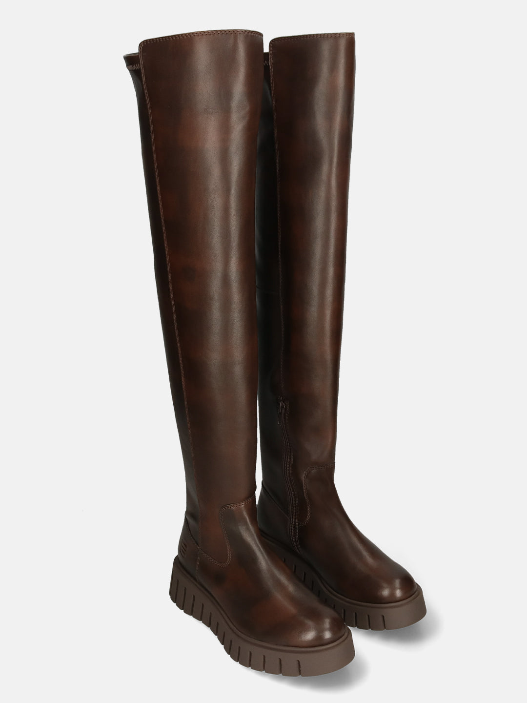 TT.BAGATT Benisha Brown Knee Boots