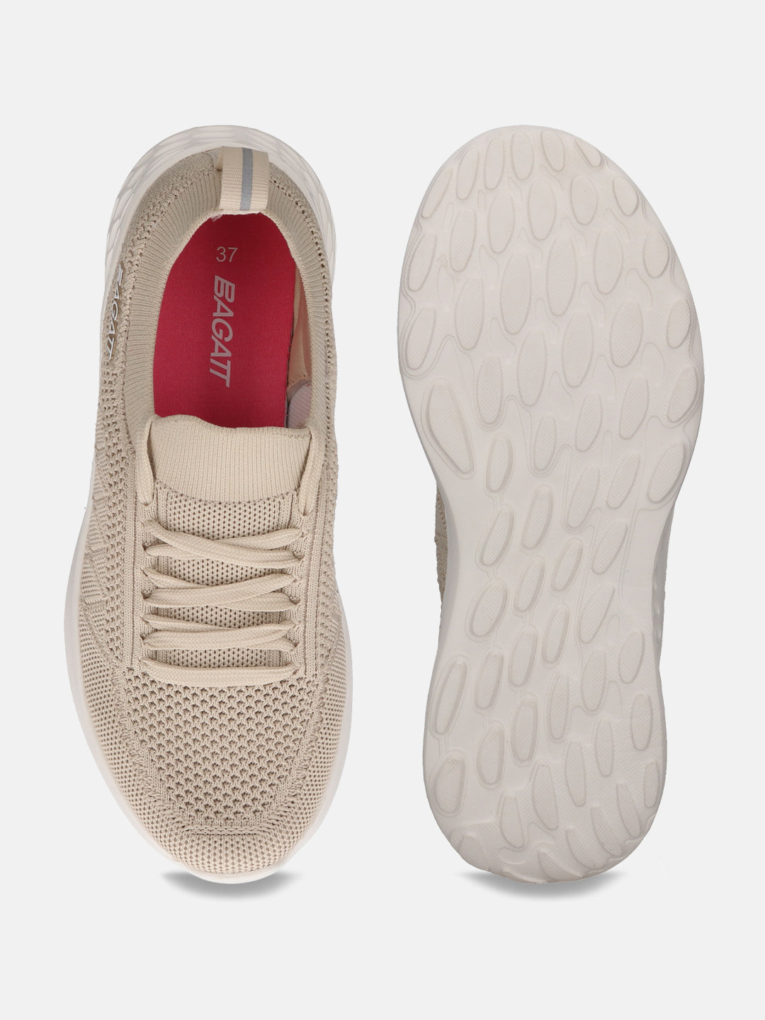 BAGATT Hero Beige Mid Top Sneakers