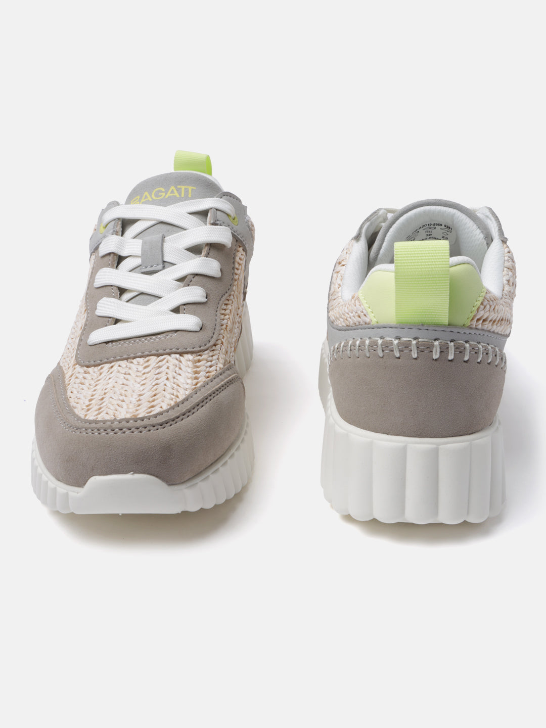 BAGATT Candice Sand Mid Top Sneakers