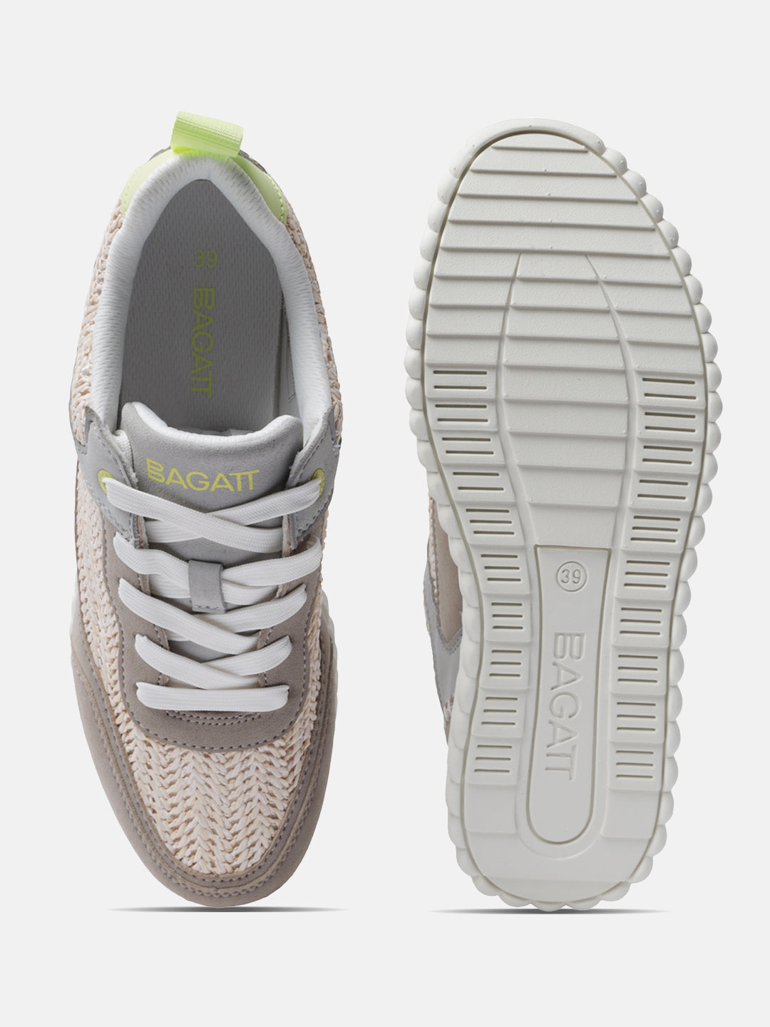 BAGATT Candice Sand Mid Top Sneakers