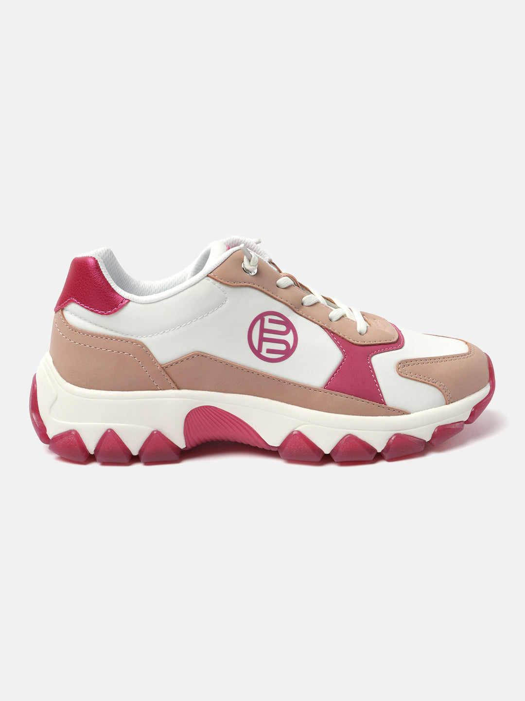 BAGATT Yoko Pink Mid Top Sneakers
