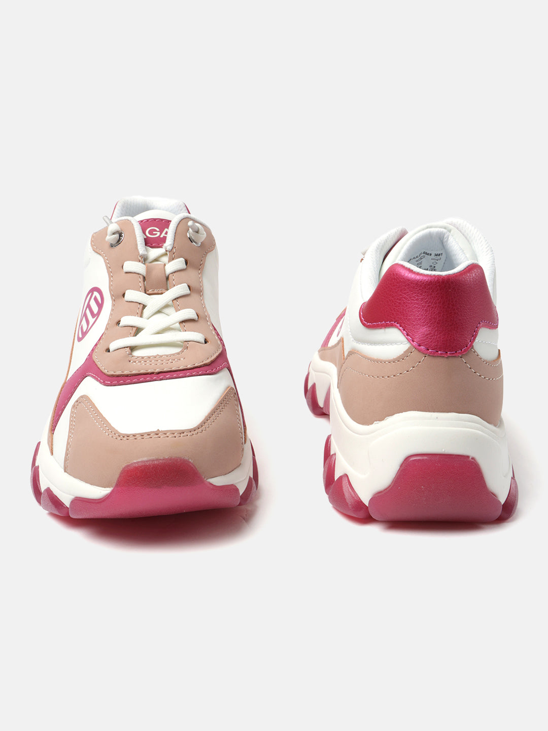BAGATT Yoko Pink Mid Top Sneakers