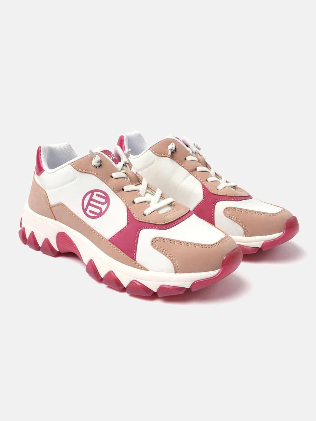 BAGATT Yoko Pink Mid Top Sneakers