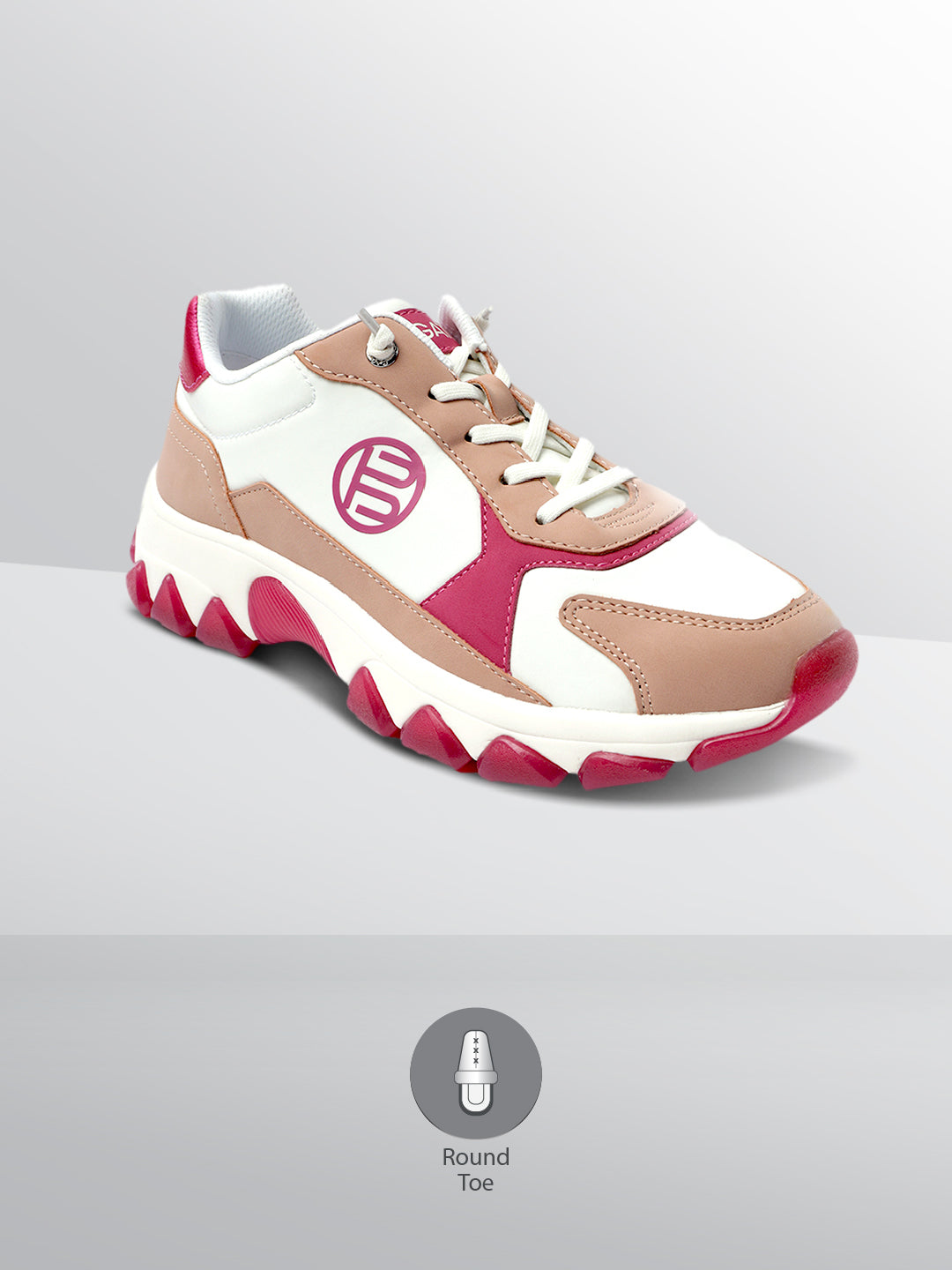 BAGATT Yoko Pink Mid Top Sneakers