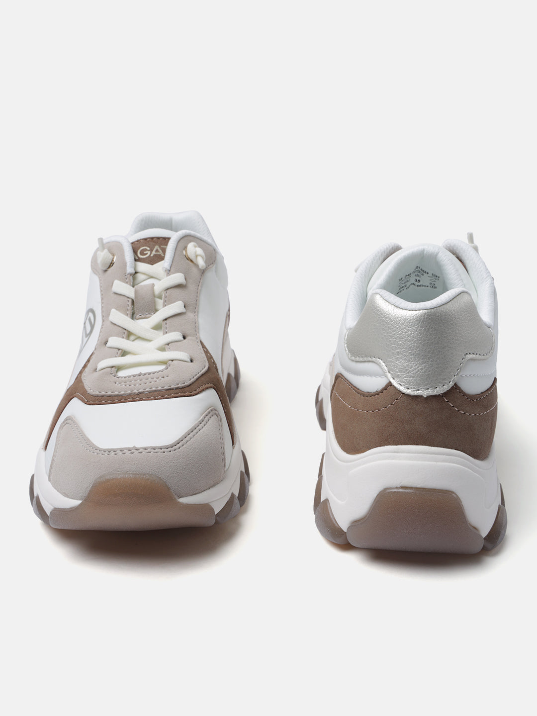 BAGATT Yoko Beige Mid Top Sneakers