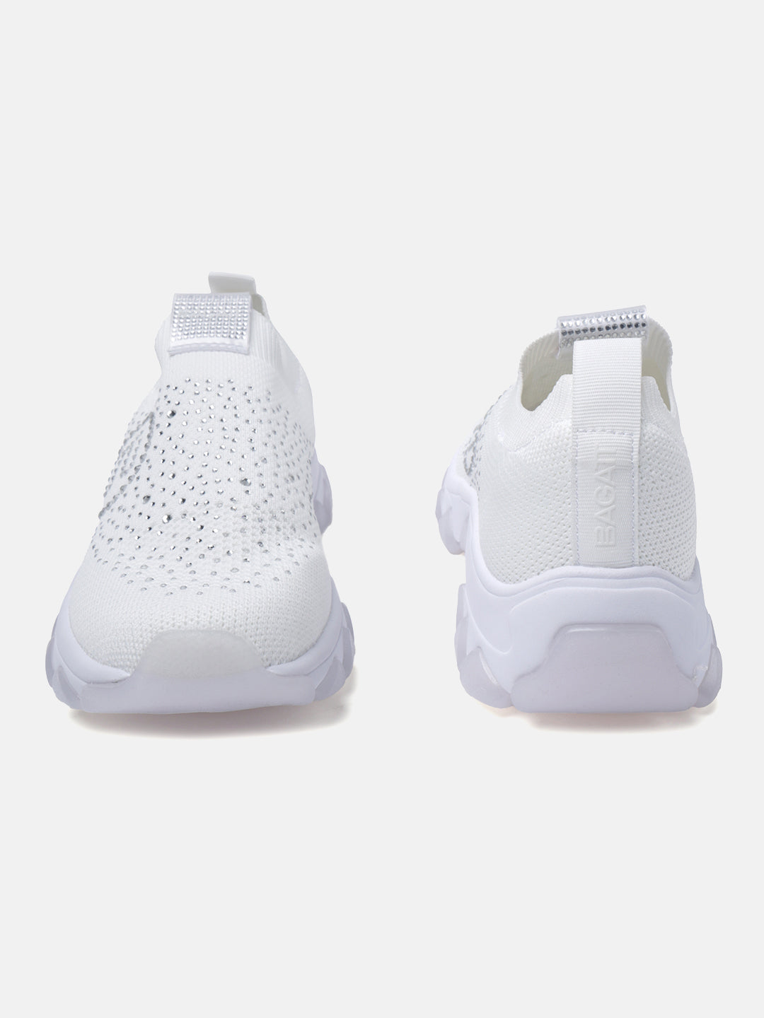 BAGATT Yoko White Slip-On Sneakers