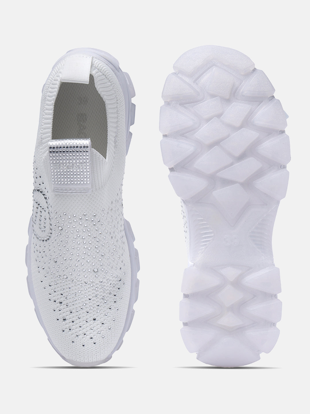 BAGATT Yoko White Slip-On Sneakers