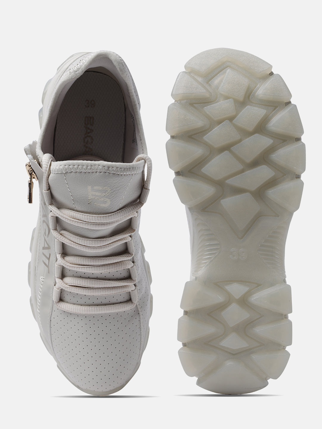 BAGATT Yoko Beige Mid Top Sneakers