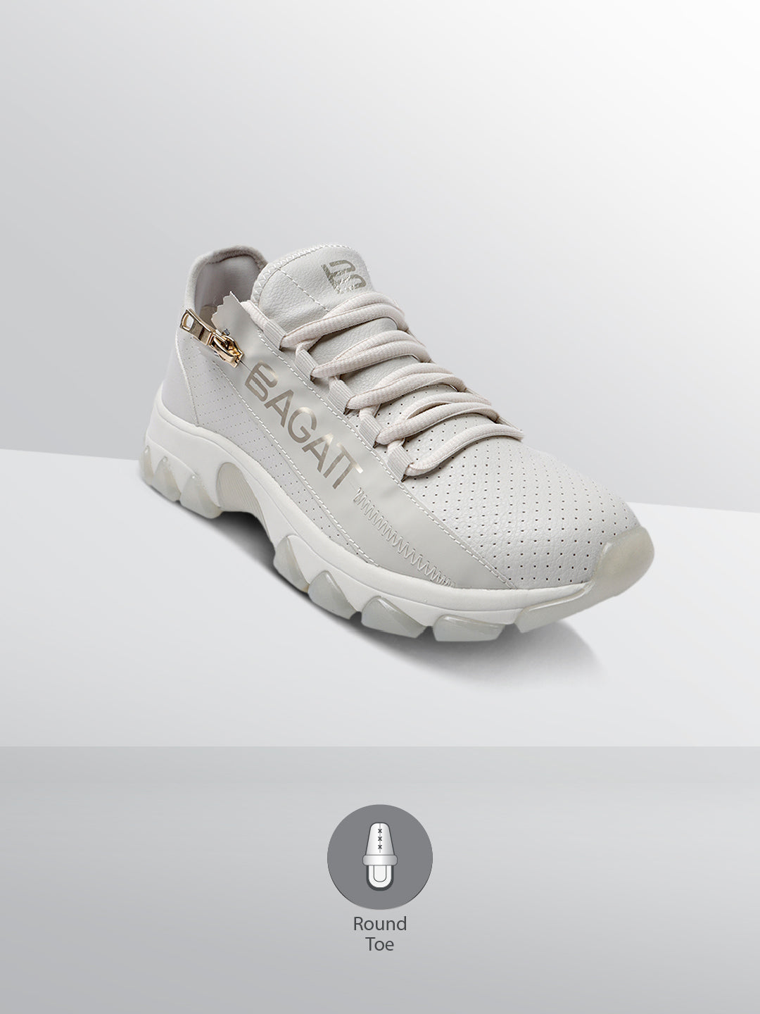 BAGATT Yoko Beige Mid Top Sneakers