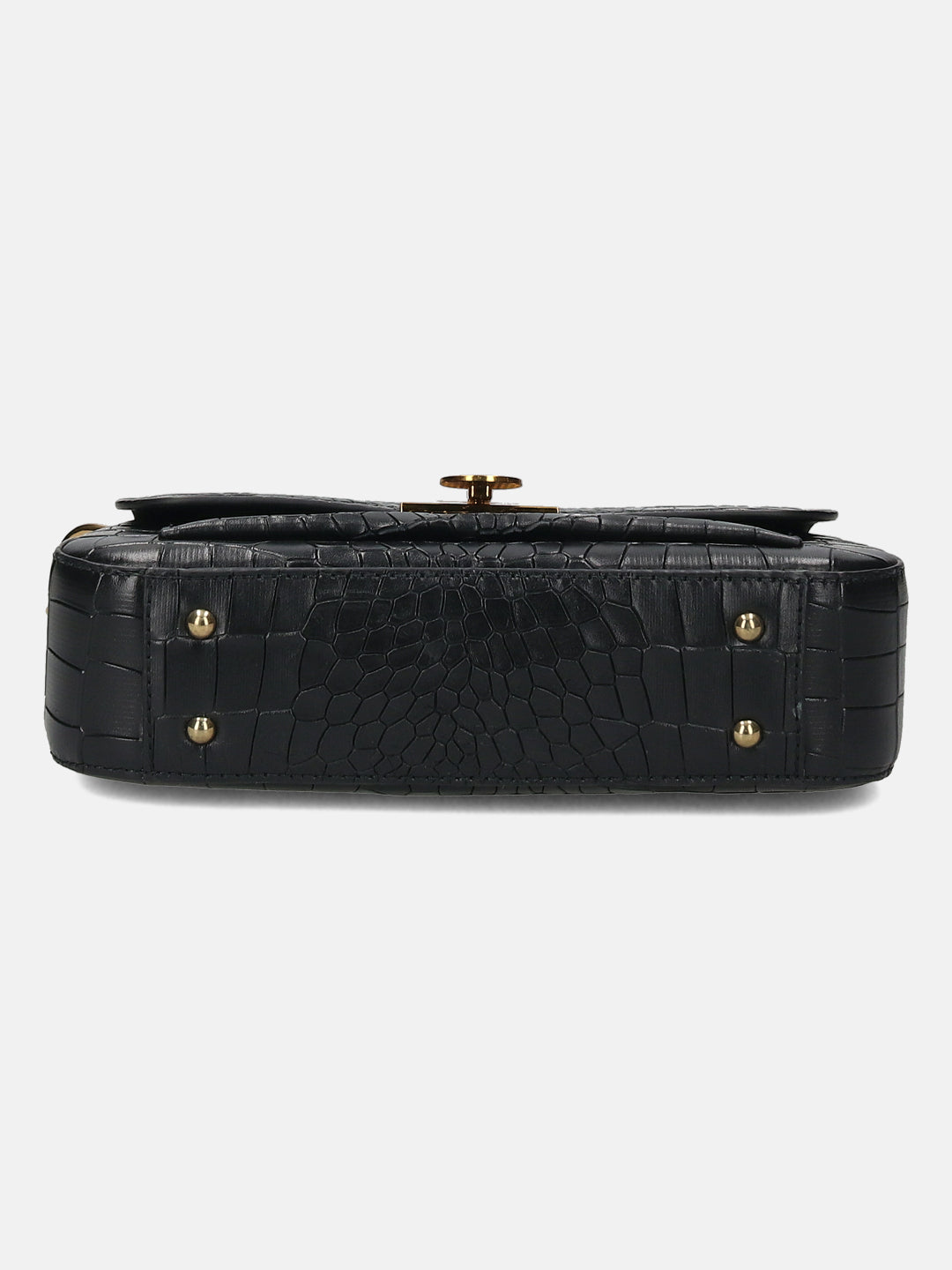 BAGATT Black Croco Leather Cross body bag