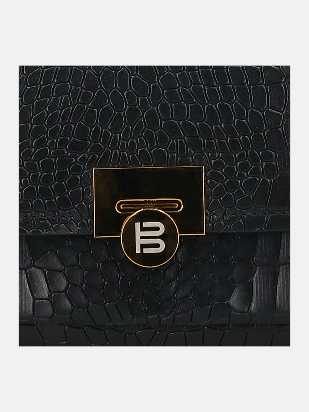 BAGATT Black Croco Leather Cross body bag