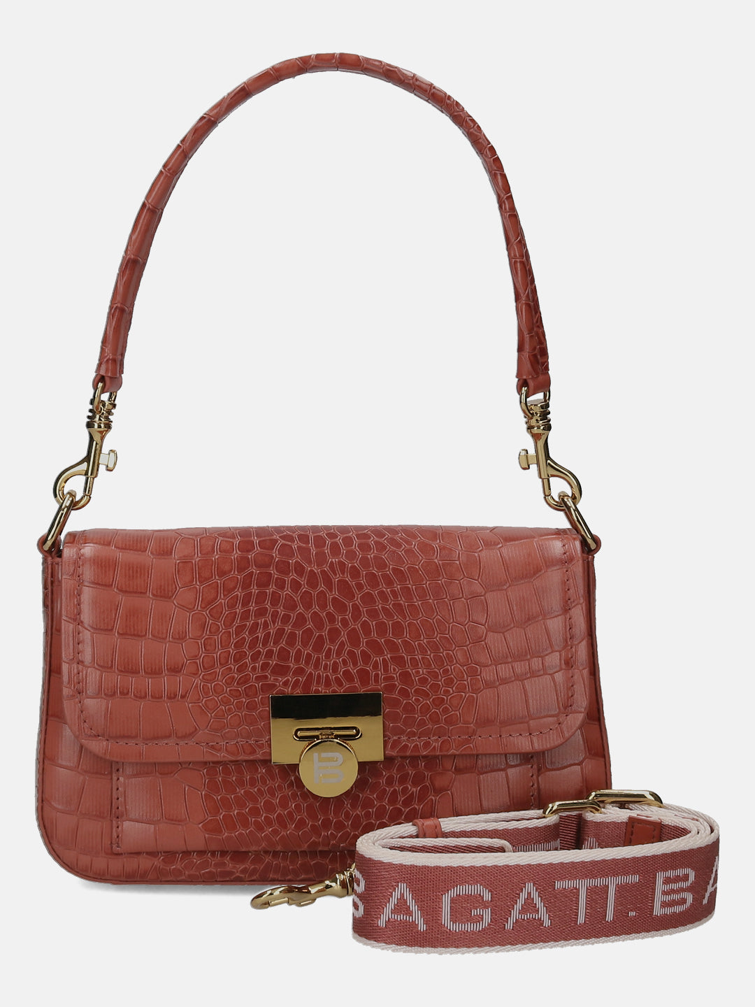 BAGATT Brick Croco Leather Cross body bag