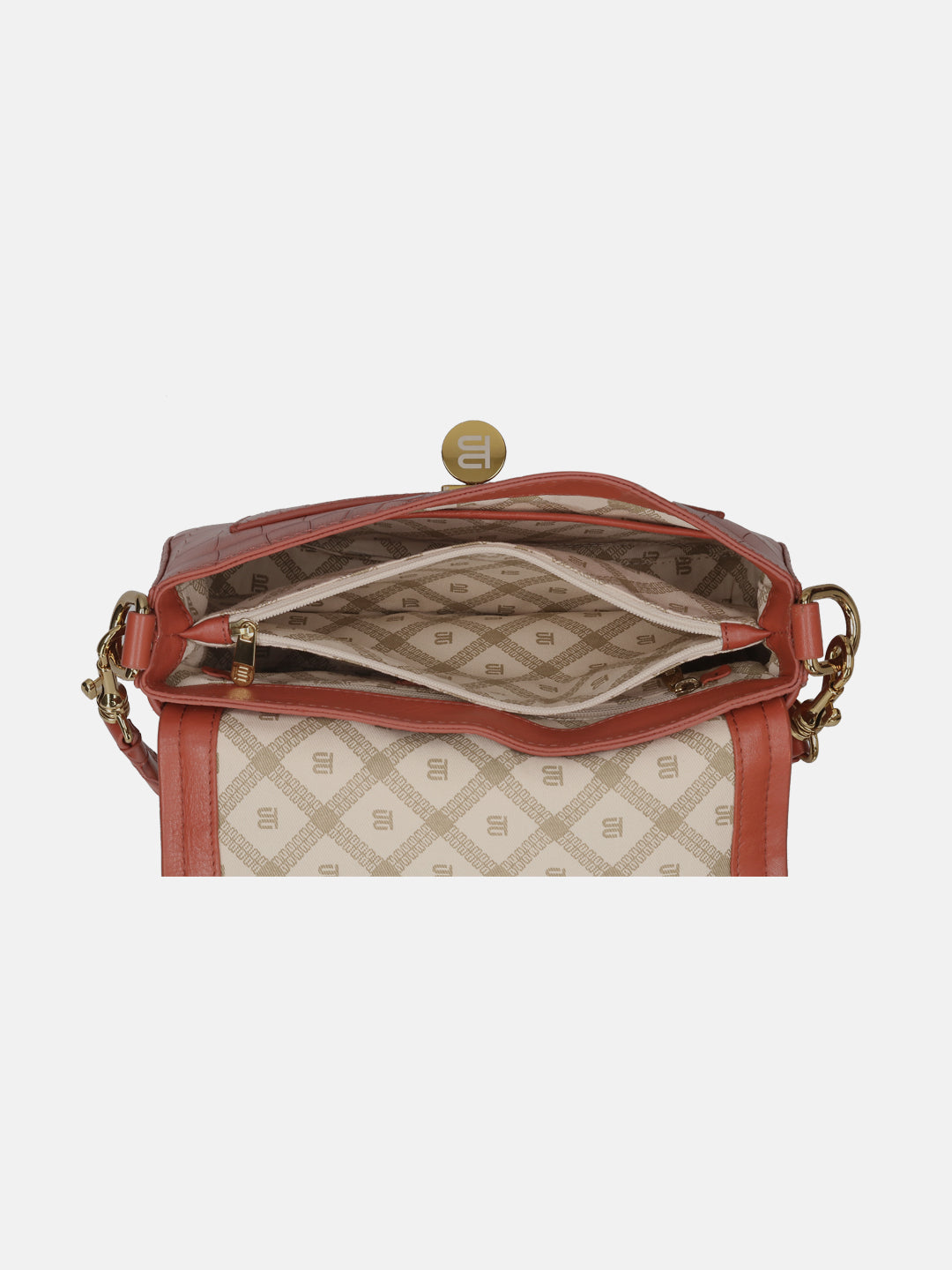 BAGATT Brick Croco Leather Cross body bag