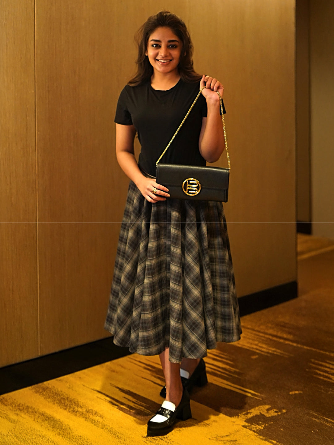 BAGATT Blue Saffiano Leather Clutch