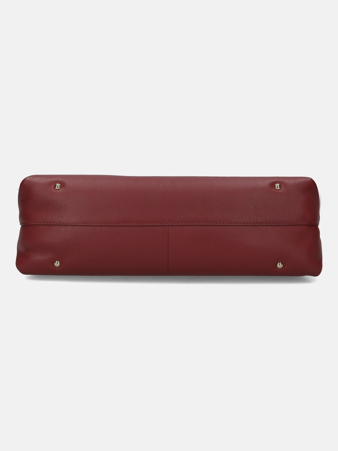 BAGATT Red Plain Leather Hobo Bag