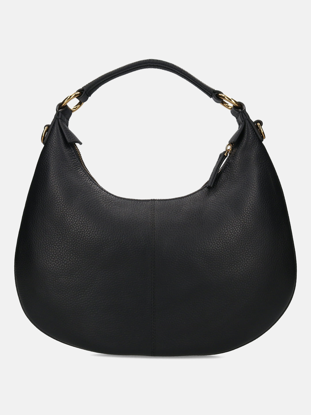 BAGATT Black Wax Leather Small Hobo bag