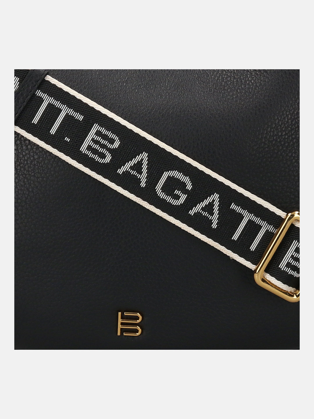 BAGATT Black Wax Leather Small Hobo bag