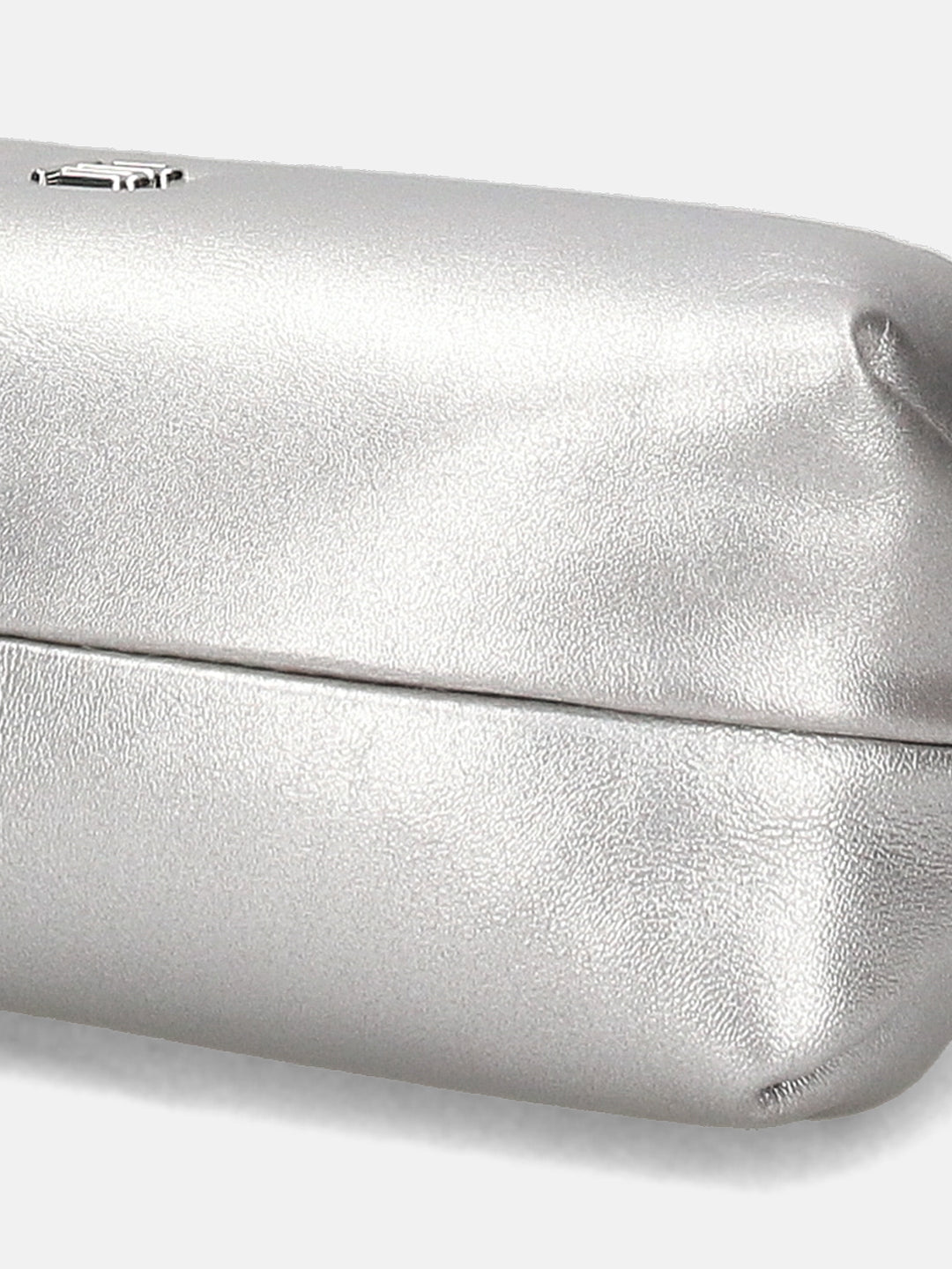 BAGATT Silver Soft Metallic Leather Mini Bag