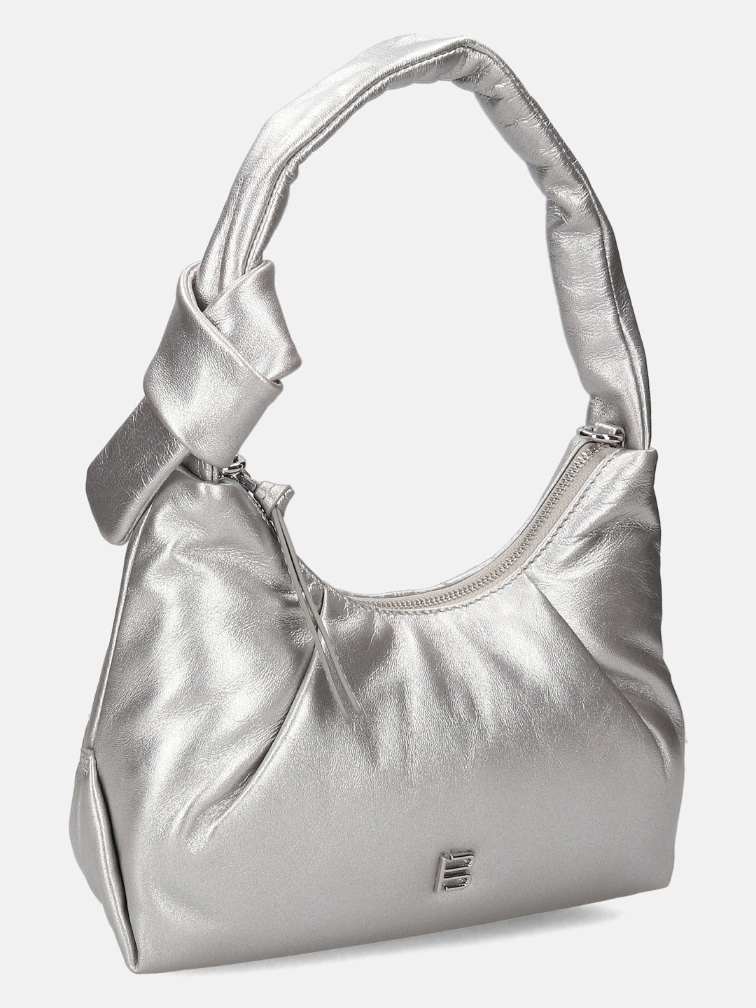 BAGATT Silver Soft Metallic Leather Mini Bag