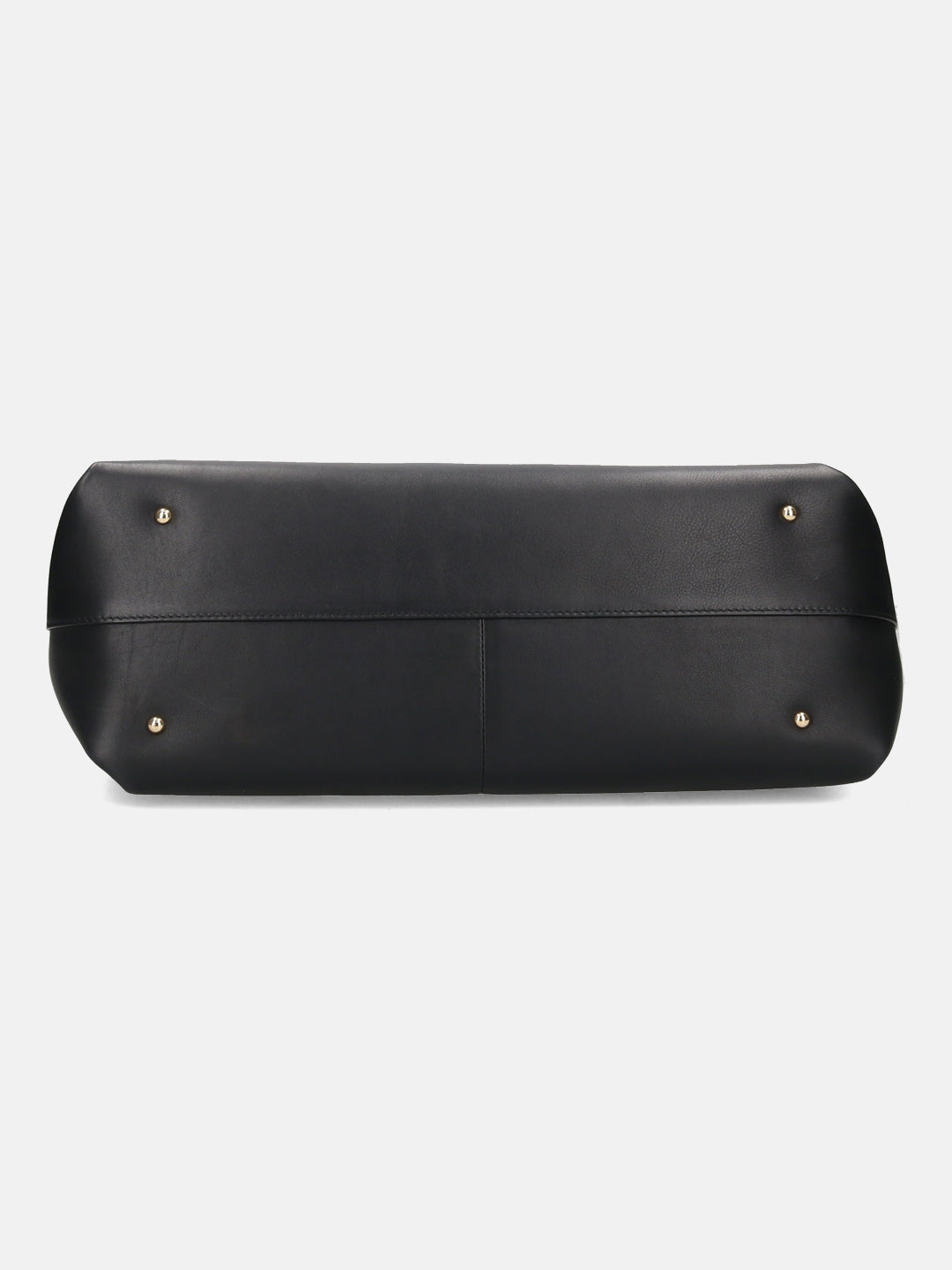 BAGATT Black Plain Leather Tote Bag