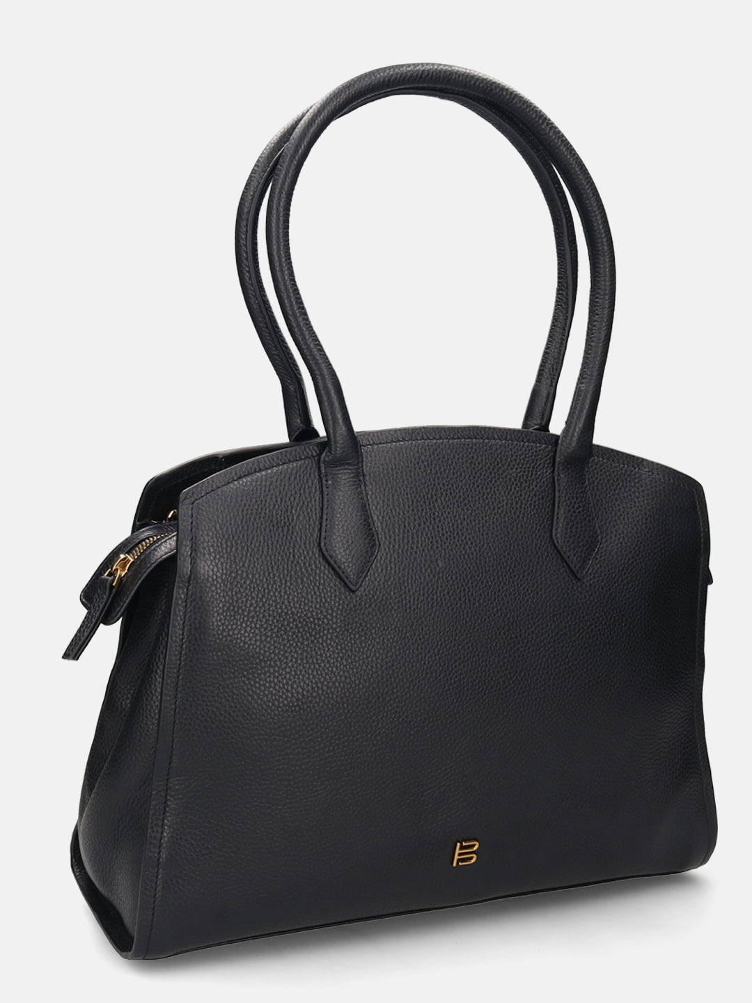 BAGATT Black Wax Leather Tote bag