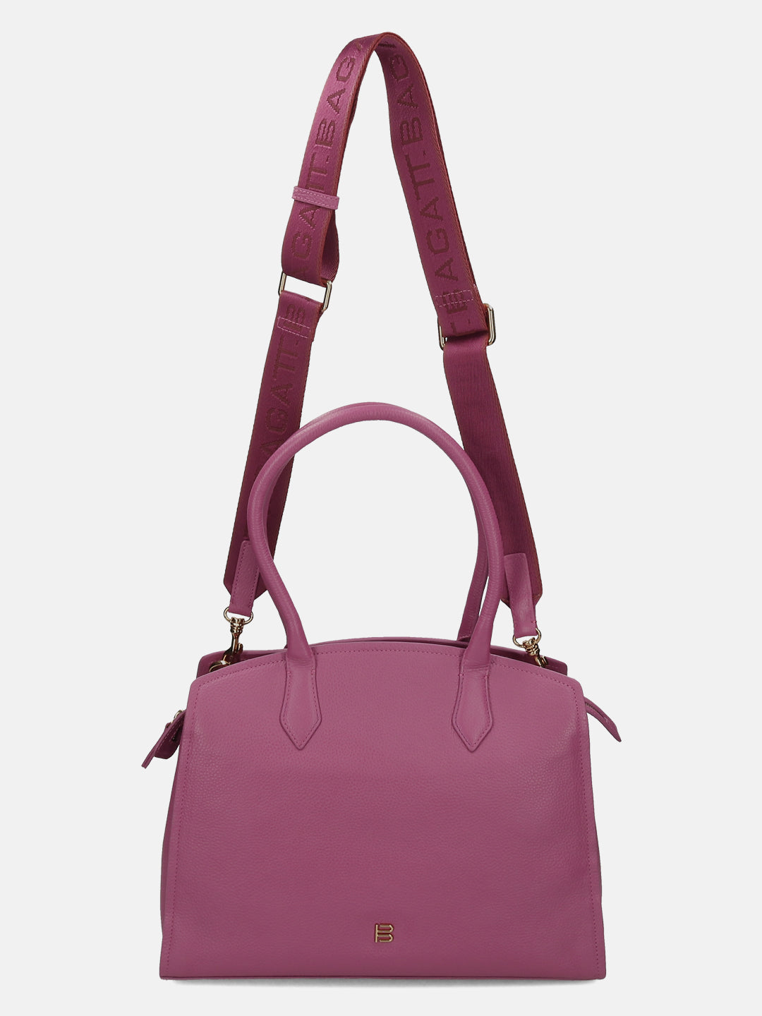 BAGATT Fuschia Wax Leather Tote bag