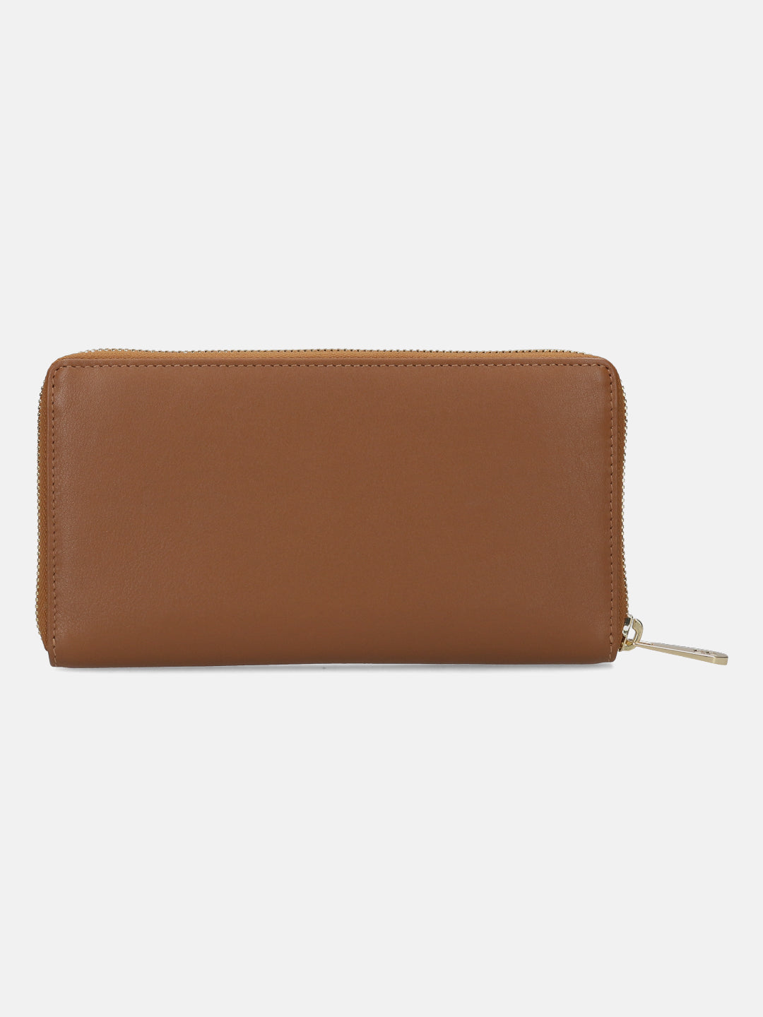 BAGATT Tan Plain Leather Zipped Long Wallet