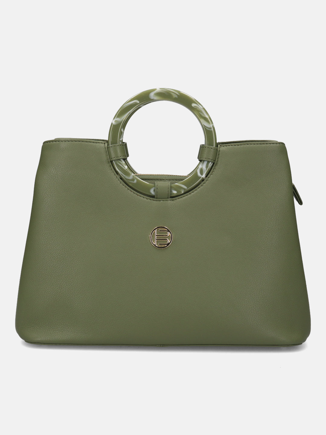 BAGATT Campania Dark Green Satchel