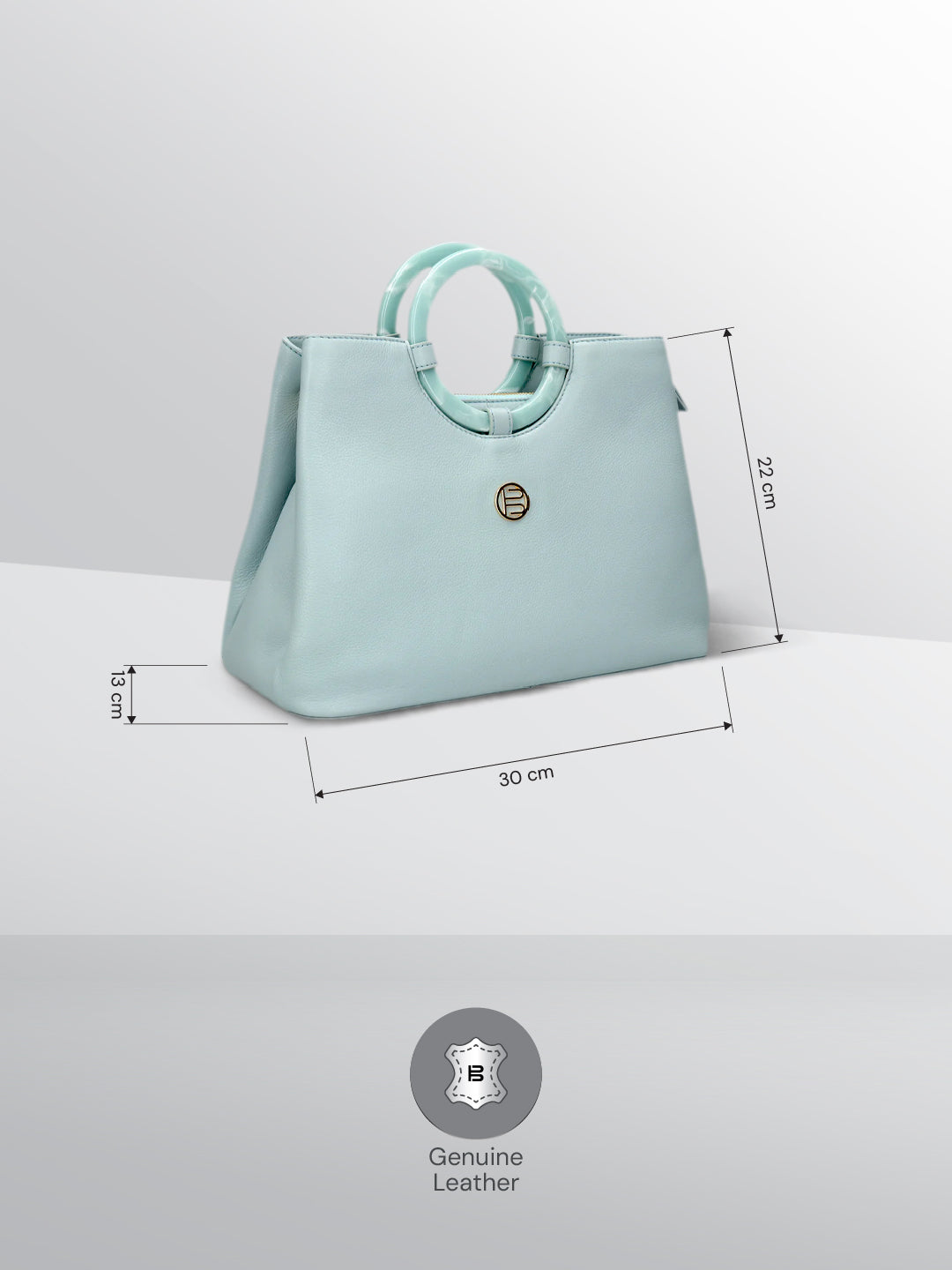 BAGATT Campania Light Green Satchel