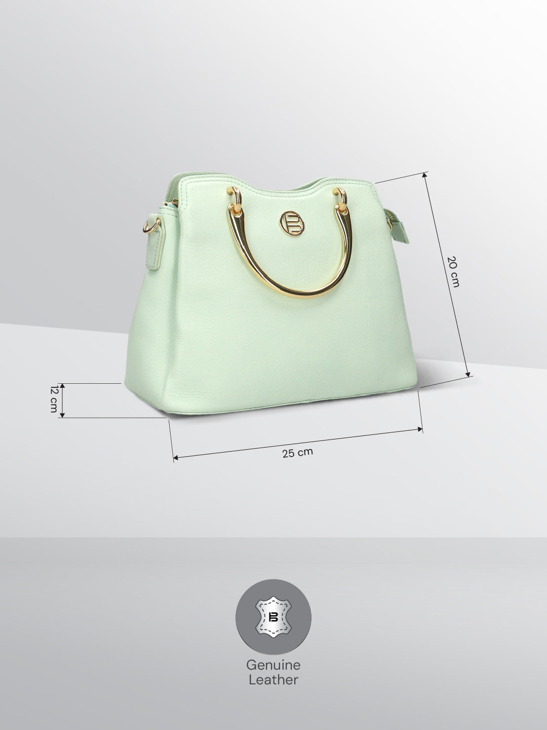 BAGATT Campania Light Green Satchel