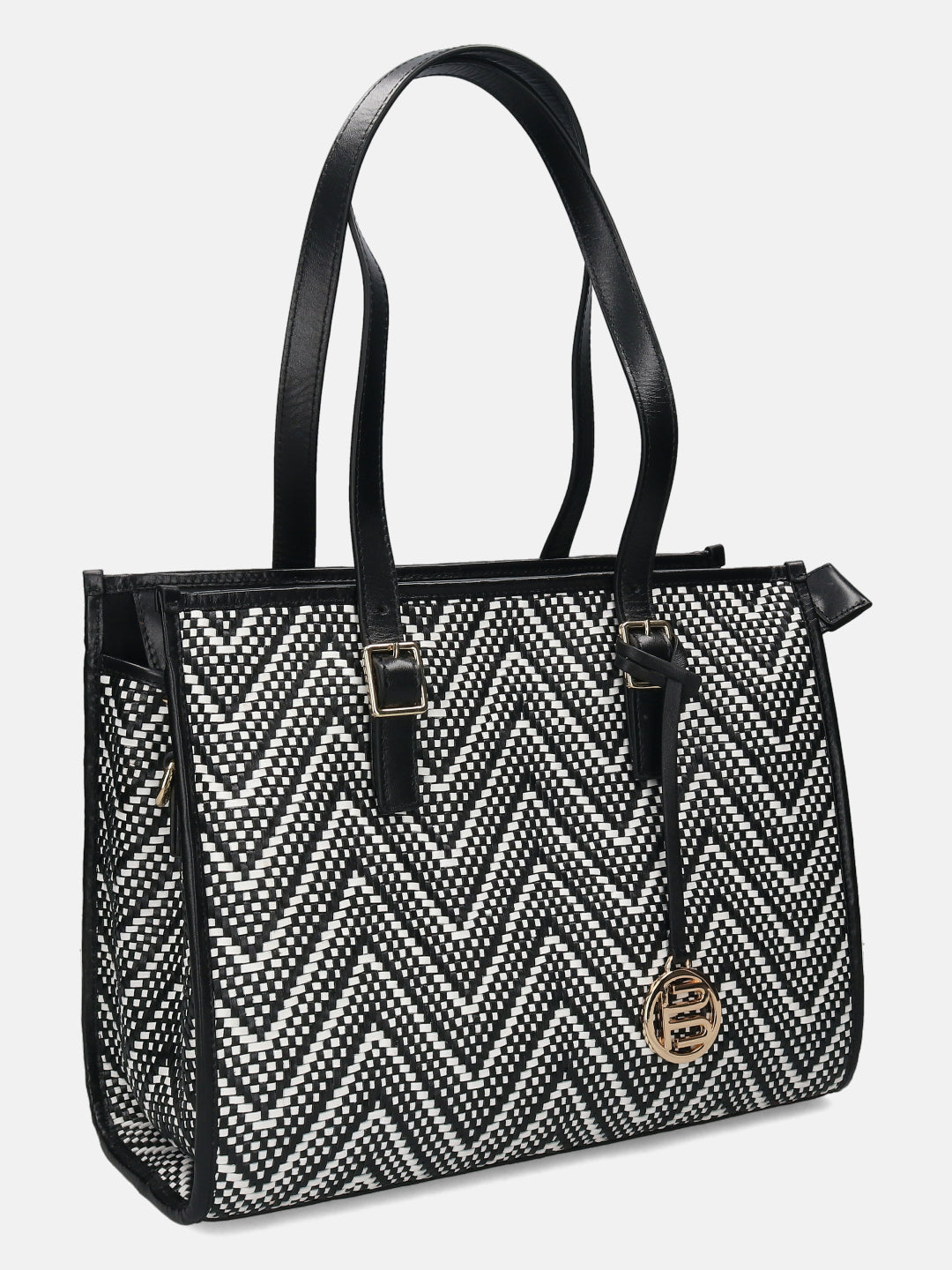 BAGATT Black & White Tote Bag