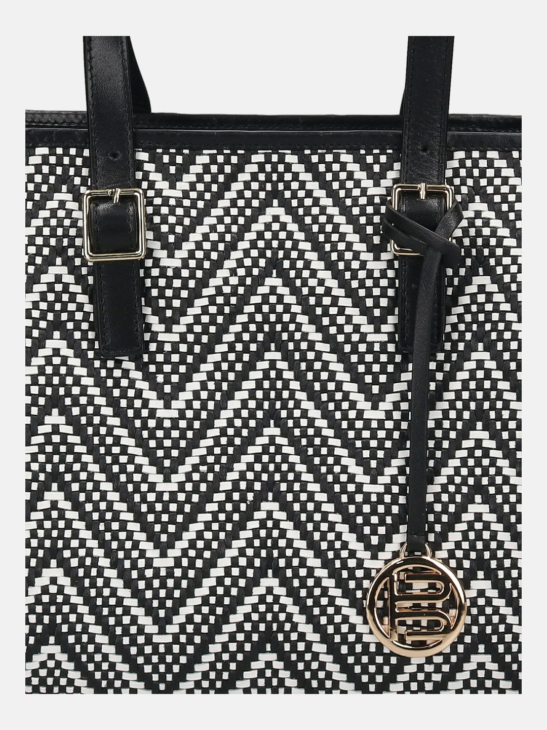BAGATT Black & White Tote Bag