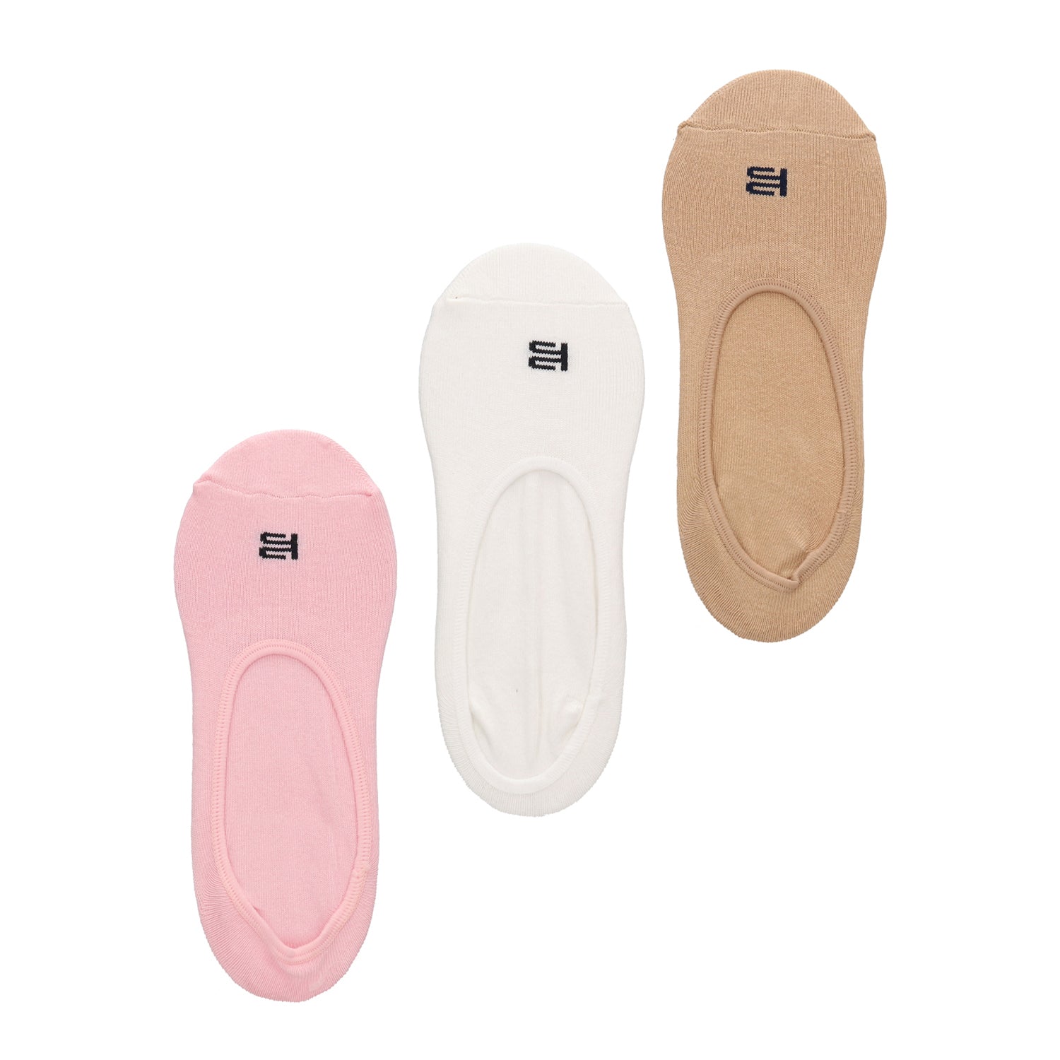 Pack of 3 No Show Socks-Women