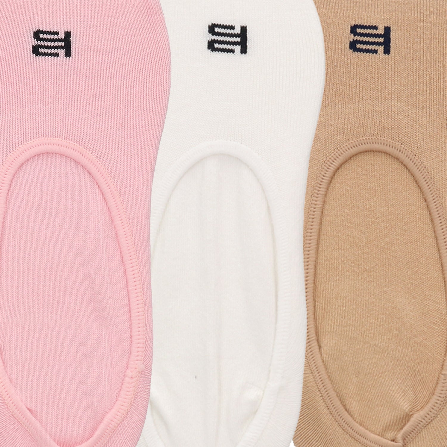 Pack of 3 No Show Socks-Women