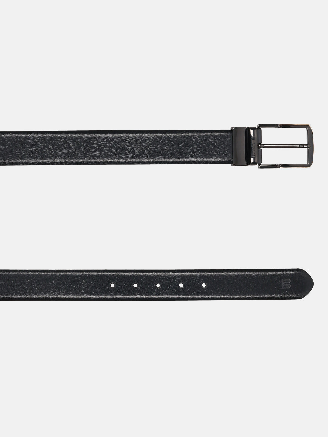 BAGATT Black Italian Leather Reversible Belt