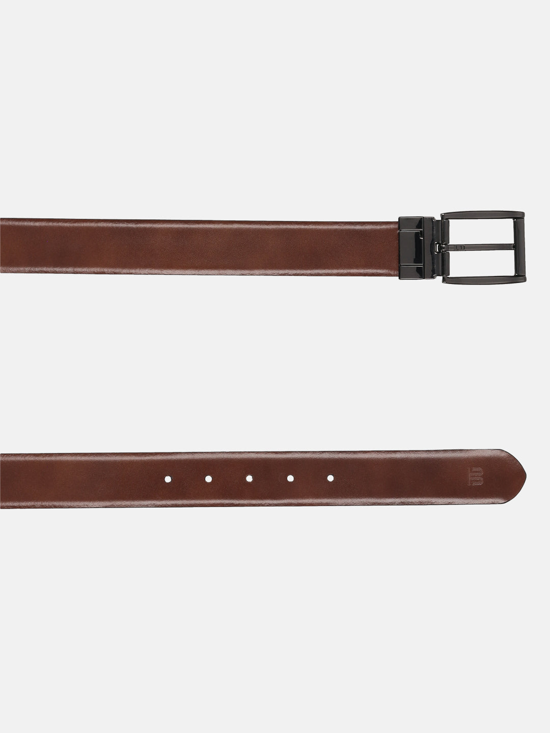 BAGATT Blue Italian Leather Reversible Belt