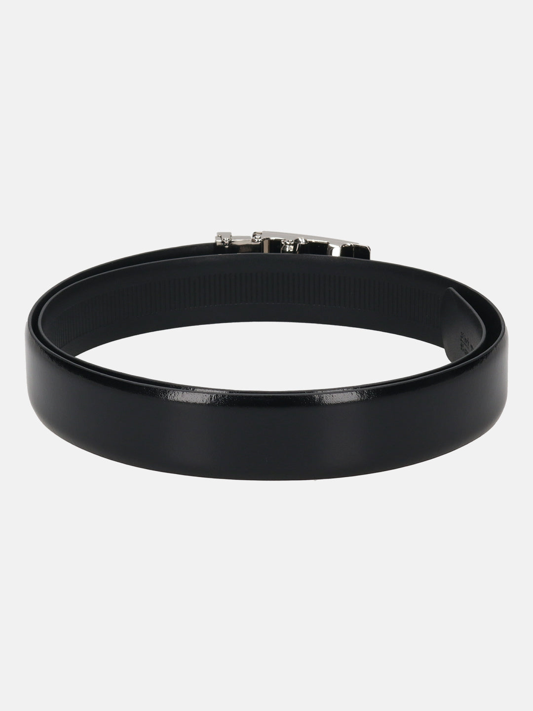 BAGATT Black Full Grain Italian Leather Non-Reversible Belt